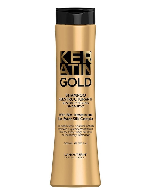 Imagen de producto Shampoo hidratante para cabello Trenzado Keratin Gold GD3