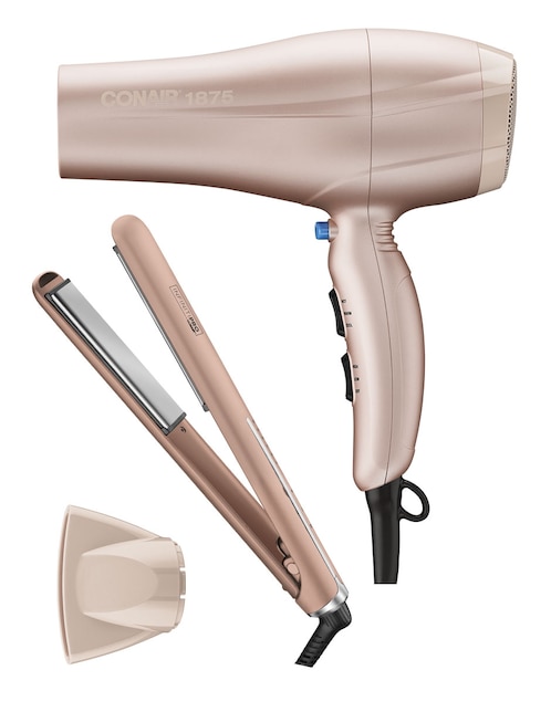 Set eléctricos Conair Rose Titanium & Ceramic 
 kcsf10pp2es 3 piezas