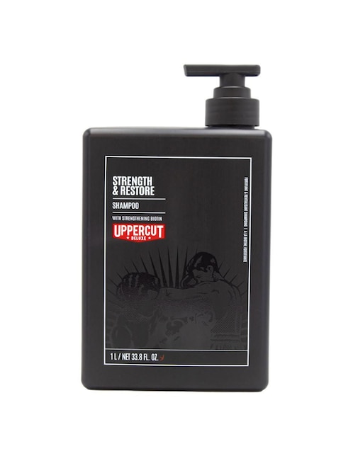 Shampoo para cabello fino Uppercut Deluxe Strenght and Restore 1000 ml