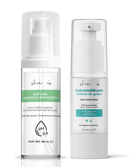 Kit tratamiento facial hidratante She Is Skincare