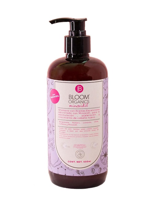 Shampoo anticaída para cabello Minoxidil Bloom Organics