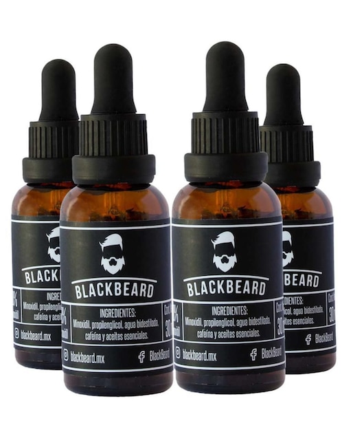 Kit tratamiento capilar Minoxidil anticaída Blackbeard