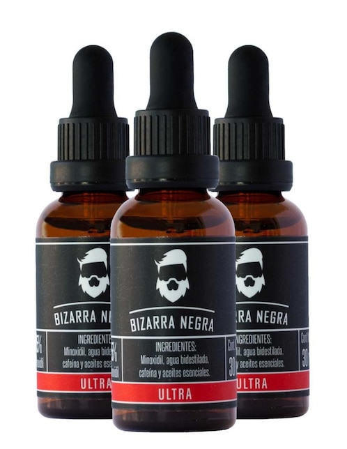 Kit tratamiento para capilar Minoxidil anticaída Blackbeard