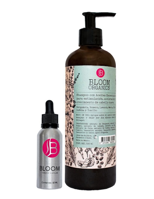 Kit shampoo anticaída Bloom Organics