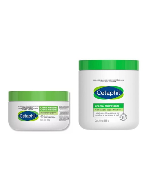 Set de crema para cuerpo recomendada para hidratar de día y noche Cetaphil todo tipo piel