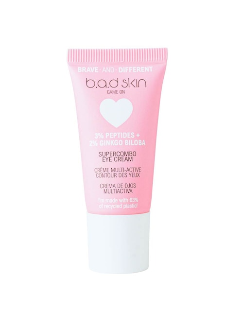 Crema para contorno de ojos recomendada para prevenir signos de la edad de día y noche B.A.D Skin Game on para piel normal y sensible
