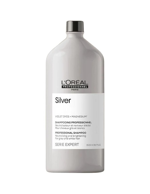 Shampoo matizador de canas Loreal Professionnel Silver 1.5 L