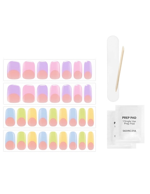 Kit stickers de gel para uñas Dashing Diva Glaze Pastel Baby