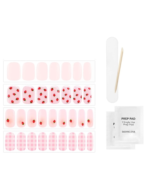 DASHING DIVA Kit stickers de gel para uñas Dashing Diva Glaze Picnic