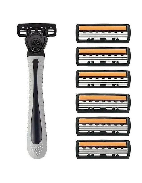 VENTDEPOT Rastrillo Ventdepot 3 hojas para todo tipo piel 7 piezas