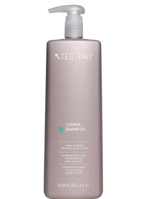 Shampoo matizador de canas para cabello teñido Lumina Tec Italy 1 L