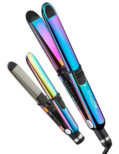 Set alaciadora Babyliss Pro BNTBRB2000UC/BNTBRB3000UC placas de nano titanium