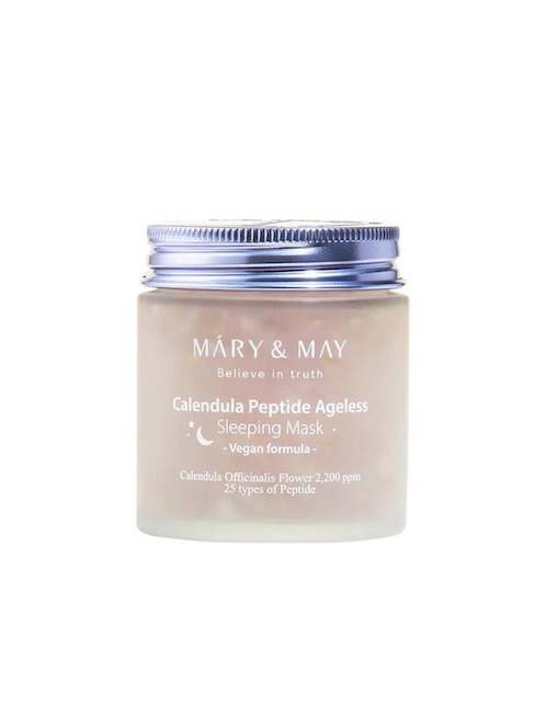 Mascarilla Vegan Calendula Peptide Ageless para hidratar Mary & May
