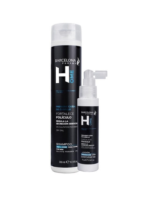 Set tratamiento capilar dúo prevención caída shampoo + loción anti caída con prohairin B4 Barcelona Pharma