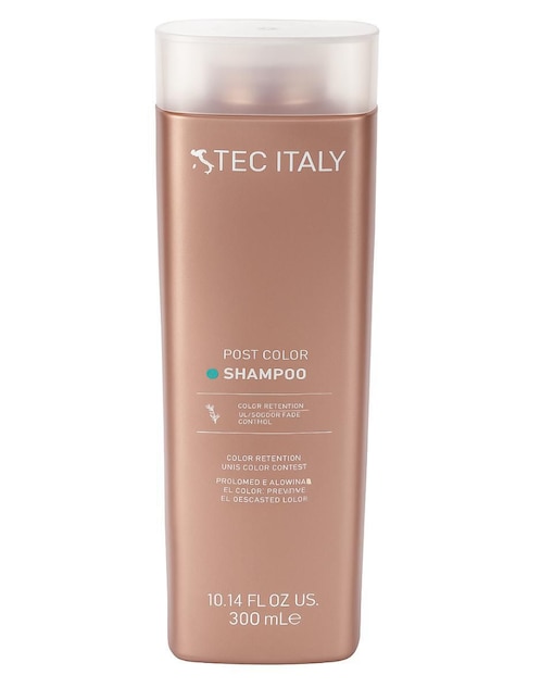 Shampoo protector de color para cabello teñido post color shampoo tec italy 300 ml