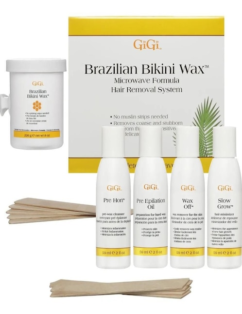 Kit de cera para depilar Brazilian Bikini Wax Gigi