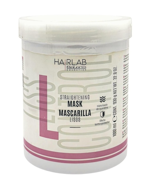 Mascarilla para cabello Lisos anti crespo Salerm Cosmetics 1 l