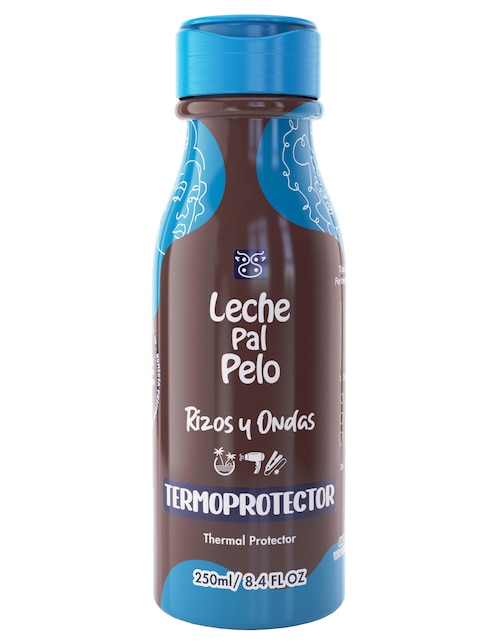 LECHE PAL PELO Protector de calor para cabello Leche Pal Pelo Rizos y ondas 250 ml