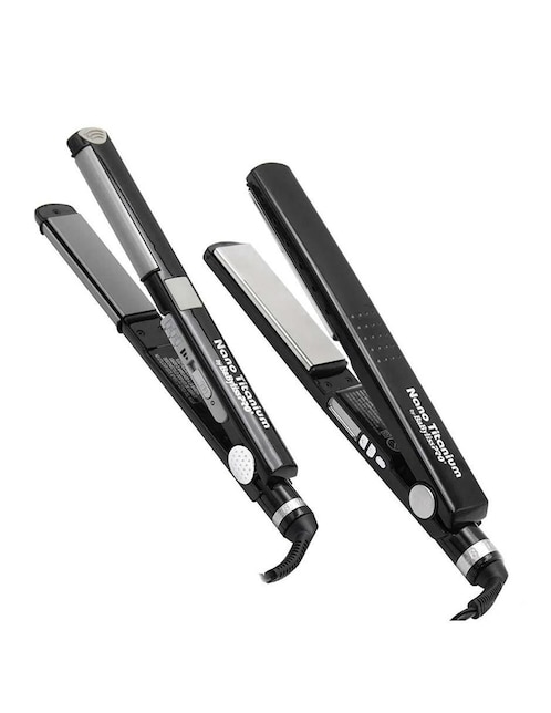 Set alaciadora Babyliss Pro placas de titanio