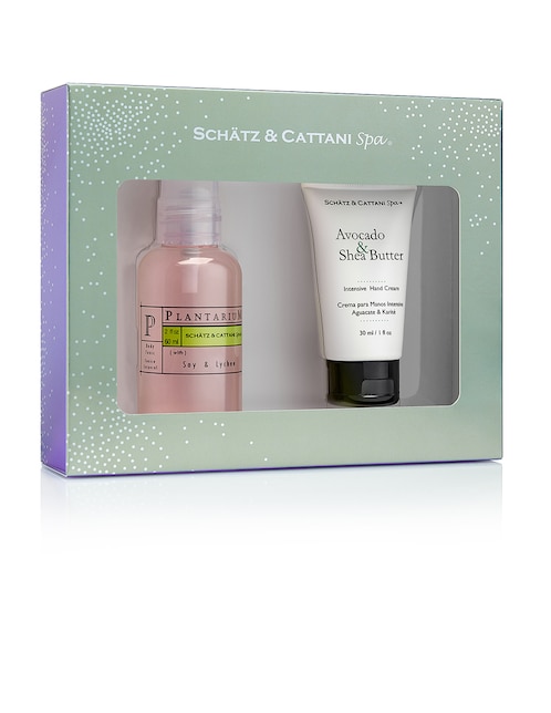 SCHATZ & CATTANI SPA Set Bath y body para humectar Schatz & Cattani Spa Soya & Litchi 2 piezas