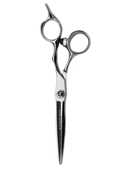 Tijeras para peluquería Kokoro punta puntiaguda Silver Wet