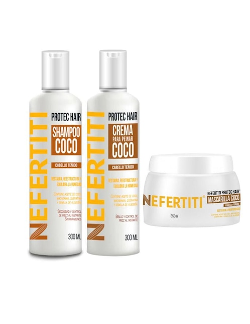 Kit tratamiento capilar reparador Nefertiti