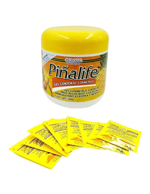 Kit gel corporal reafirmante Piñalife & té sin kilos Farvisan
