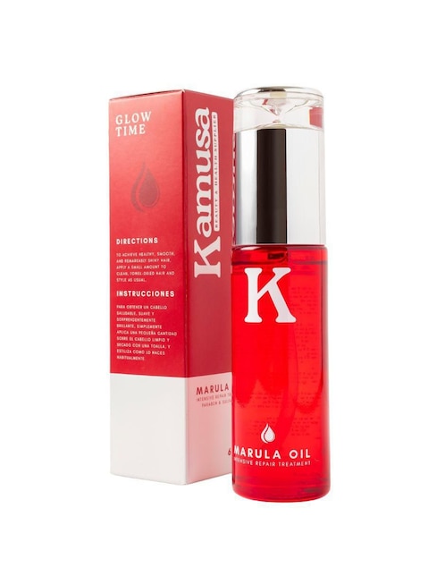 Aceite para cabello de marula Kamusa Kamusa nutrición y reparación intensiva 60 ml