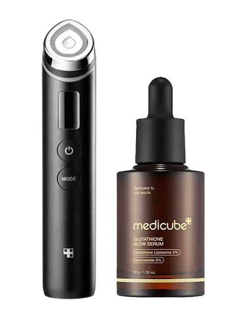 Tratamiento facial Booster pro + glutathione glow serum dermatológico Medicube