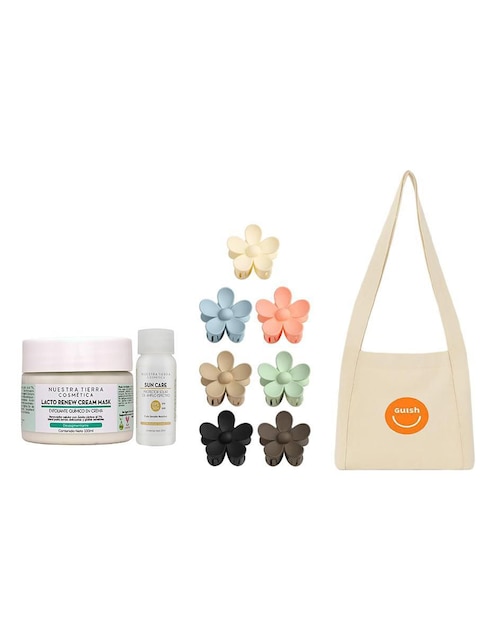 Kit de exfoliante Güish Nuestra Tierra Cosmetica para piel sensible