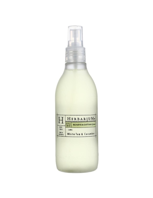 Tónico corporal de té blanco y pepino Schätz & Cattani Spa Herbarium 250 ml