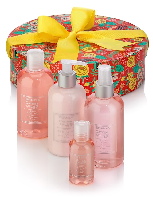 Set bath & body para relajación schatz & cattani spa 4 piezas