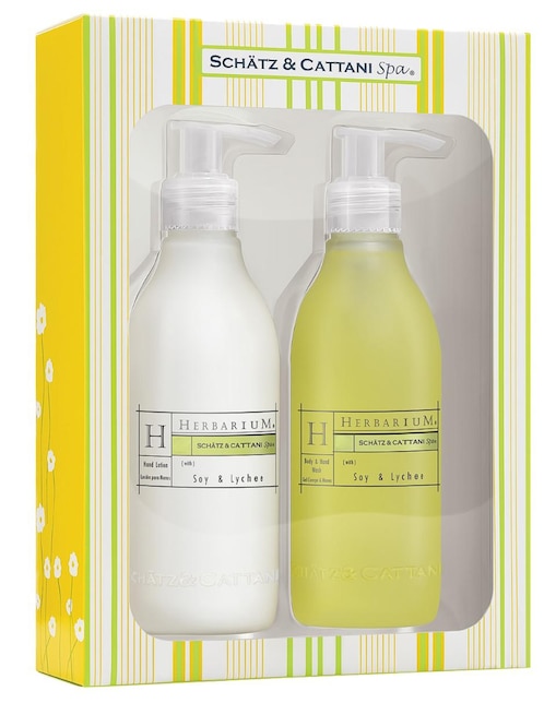 Set bath & body para suavizar Schatz & Cattani Spa Herbarium