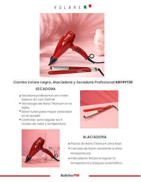Set eléctricos Babyliss Volare V1 Pro 2 piezas