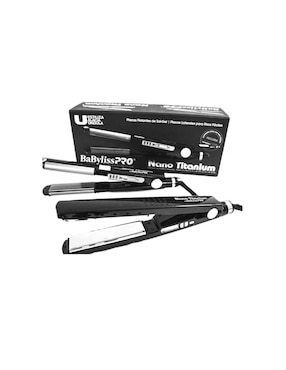 Set alaciadora Babyliss BABNTBKPP2TES placas de nano titanium