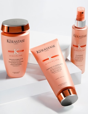 Shampoo anti frizz para cabello crespo Bain Fluidealiste Kerastase Discipline 250 ml