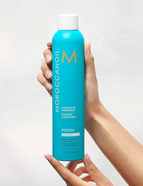 Mousse para cabello todo tipo Luminous Hairspray Moroccanoil Finish para suavizar
