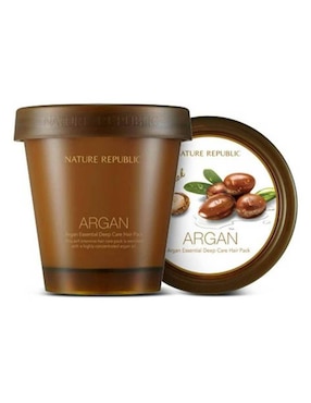 Crema Para Cabello Crespo Essential Deep Care Hair Pack Nature Republic Argan Para Revitalizar