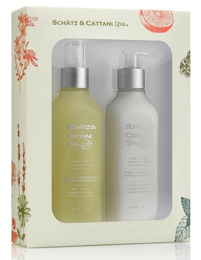 Set bath & body para relajación Schatz & Cattani Spa 2 piezas