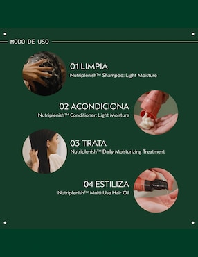 Shampoo para cabello Nutriplenish Light Moisture Aveda 250 ml