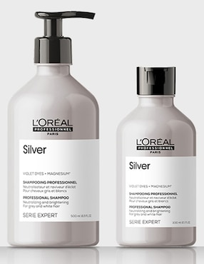 Shampoo para cabello con canas o platinado Silver L'Oreal Professionnel 300 ml