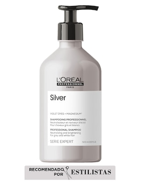 Shampoo para cabello con canas o platinado Silver L'Oreal Professionnel 500 ml
