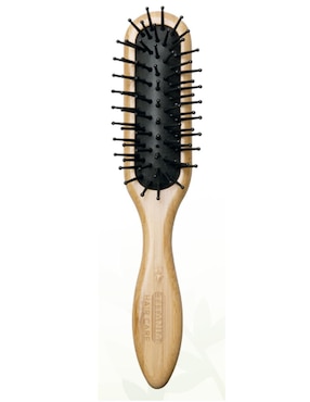Cepillo rectangular acojinado Titania madera natural bamboo