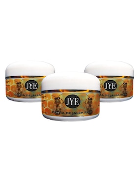 Set De 3 Frascos De Crema De Miel Jalea Real Natural Hidratante JYE