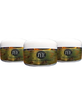 Set De 3 Frascos De Crema De Natural De Vitamina E Altamente Hidratante JYE