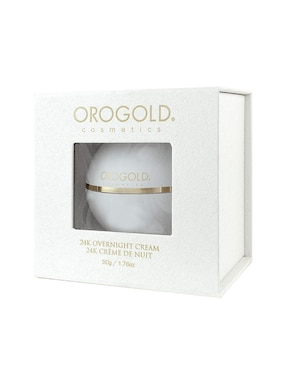 Crema facial recomendada para prevenir signos de la edad de noche Orogold White Gold para todo tipo piel