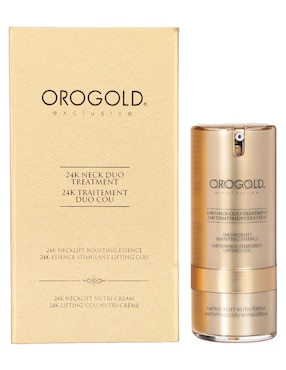 Crema Para Cuello Y Escote 24K Neck Duo Treatment Orogold Recomendado Para Reafirmar