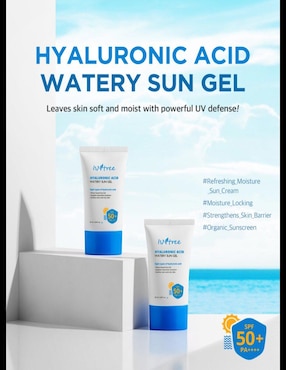Protector solar FPS 50 Watery Sun Gel Isntree Hyaluronic Acid 50 ml