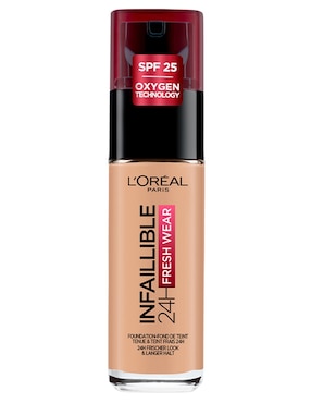 Base de maquillaje líquida Loreal Paris Infallible 24H Fresh Wear natural