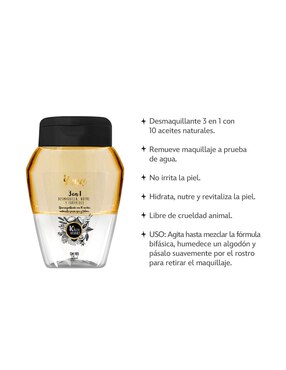 Desmaquillante 3 en 1 con 10 aceites naturales Yuya